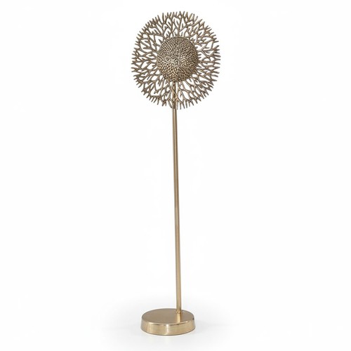 Lampadaire doré soleil