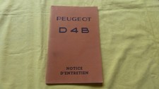 PEUGEOT D 4 B - notice
