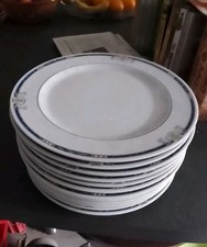 Lot de 12 assiettes plates en Porcelaine Porcelanas Costa Verde Mod Costa Nova