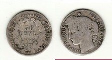 RARE 50 CENTIMES TYPE CERES