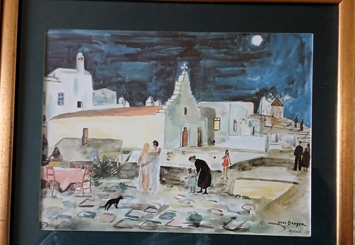 Reproduction aquarelle yves - reproduction,