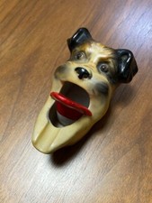 Cendrier chien vintage années 40 50 unique ancien décor motard garage rétro art