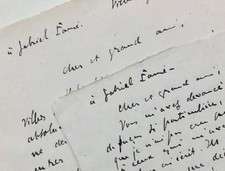 Alfred BRUNEAU - Projets de lettres destinées à Gabriel Fauré (1916)