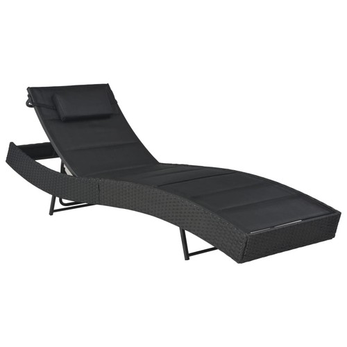 Chaise longue résine tressée - chaise,