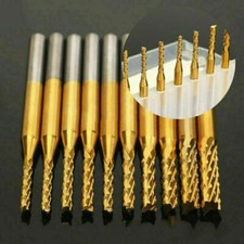 10x Fraise Foret Mèche Forage Drill Bits Métal Pour Perceuse Perçage 0.8-3.175mm