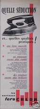 PUBLICITÉ DE PRESSE 1958 NOUVEAUX FERS A REPASSER CALOR - ADVERTISING