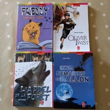 Lot De 4 Livre De Poche Freddy hamster  Oliver Twist L'appel De Foret Ballon 