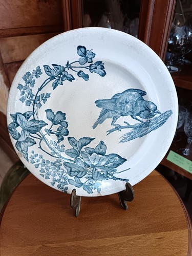 Assiette terre fer longwy - terre,