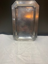 Plat en argent massif 830 Allemagne Norvege? poinçon lune et couronne