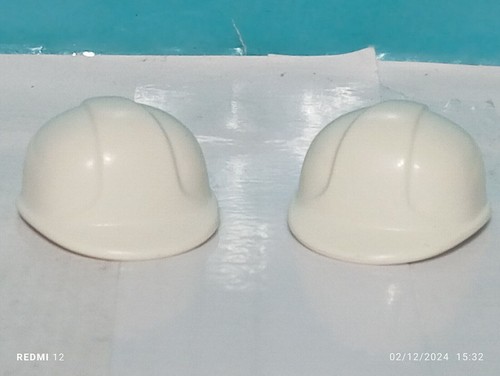 Playmobil casques blancs - x2,