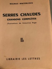 Maeterlinck : Serres chaudes /