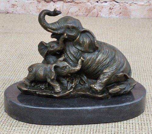 éléphant jouer bronze - Éléphant,