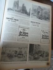 DE DION BOUTON  10 HP autobus moteur cycle  publicité papier ILLUSTRATION 1921 c