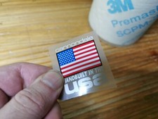 Autocollants autocollants en vinyle à cadre argenté Cannondale Handbuilt USA ...