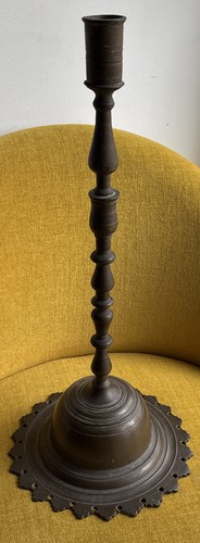 Bougeoir bronze haute - bronze, epoque