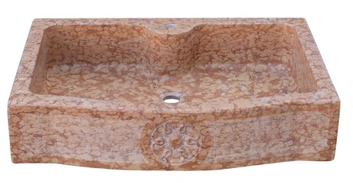 évier bénitier marbre rouge - marbre,