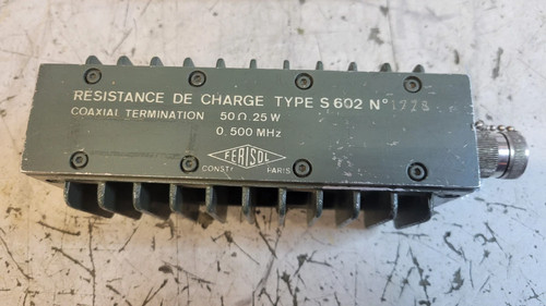 Résistance charge coaxiale - charge,