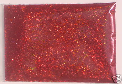Paillettes rouge holo - 40, gr