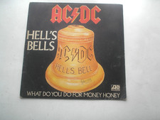 vinyle 45 tours  AC/DC   hell's bells , what do you do for money honey ,  11 650