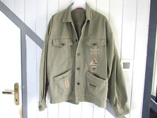 VESTE OVERSIZE TOILE KAKI T 40