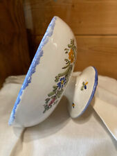 Petite coupe en faïence, peinte à la main,  Martres tolosane, made in France.