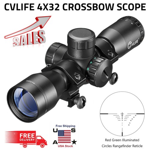 Compact 4x32 crossbow scope - 4x32,
