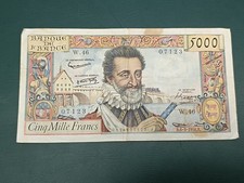 Billet De 5000 Francs Henri IV