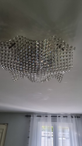 Plafonnier cristal 40cm - ,