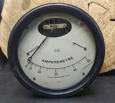 Grand et rare ampèremètre