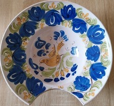 PLAT À BARBE DÉCOR OISEAUX