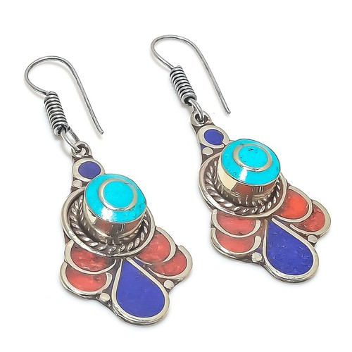 Boucles oreilles turquoise - boucles,