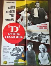 D pour Danger *Affiche ORIGINALE 60x80cm *23" 32" *1966 James Garner