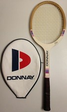 RAQUETTE EN BOIS VINTAGE DONNAY - ELLE - INTERNATIONAL TENNIS TEAM