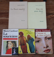 MARIE CARDINAL - LOT DE 5 LIVRES - LE PASSE EMPIETE - GRASSET/POCHE - 1978-1992
