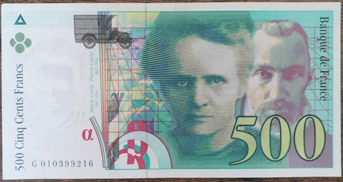 Billet 500 francs pierre - billet, de