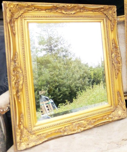 Miroir mural bois - en,