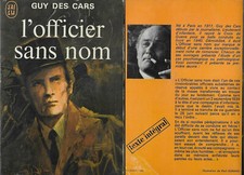 LIVRE - GUY DES CARS : L' OFFICIER SANS NOM