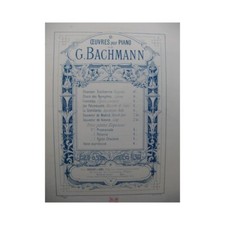 BACHMANN Georges Petite Chaconne Piano 1891