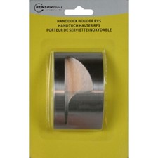 Porte-Serviette Torchon Mural Adhésif Acier Inoxydable 8x5cm sans Perçage