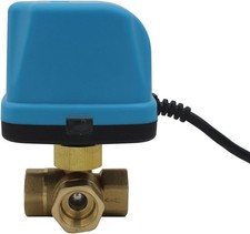 Vanne Motorisée 3 Voies Electrique Laiton DN15 1/2" Pouce 230V Eau Chauffage