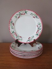 6 Assiettes plates  23,5 cm