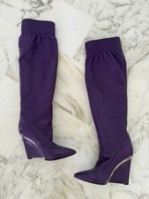 Bottes casadei cuir violet 36fr