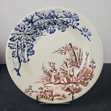 Plat Rond Creux Service Chasse De Clairefontaine 1885-1889 Terre De Fer