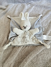 Simba Toys Doudou plat Lapin blanc attache tétine – bébé naissance parfait état