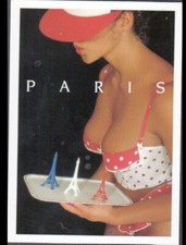 PARIS / PIN-UP en sous-vetements , SERVEUSE de TOUR EIFFEL par Chris NIKOLSON