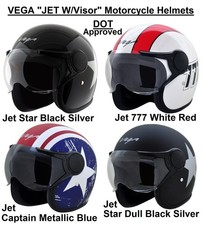 Vega jet visor open face - vega, w/