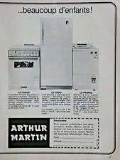 PUBLICITÉ DE PRESSE 1965 Arthur Martin cuisinière réfrigérateur machine à laver