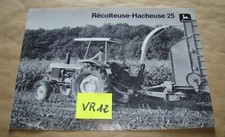 4 pages Brochure JOHN DEERE Récolteuse Hacheuse no Tracteur Fiat Someca Lanz