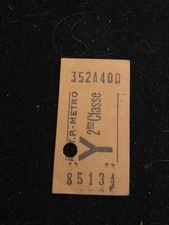 ticket de métro à identifier