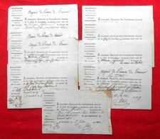 Ville de Cavaillon - Receveur des Contributions Directes  1807 à  1812   !